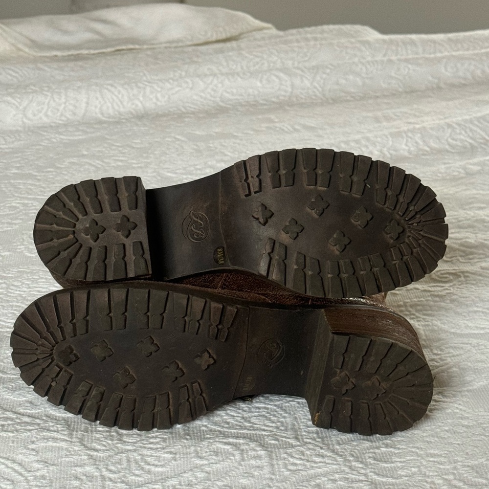 Lucky Brand brown distressed boots - Picture 7 of 10